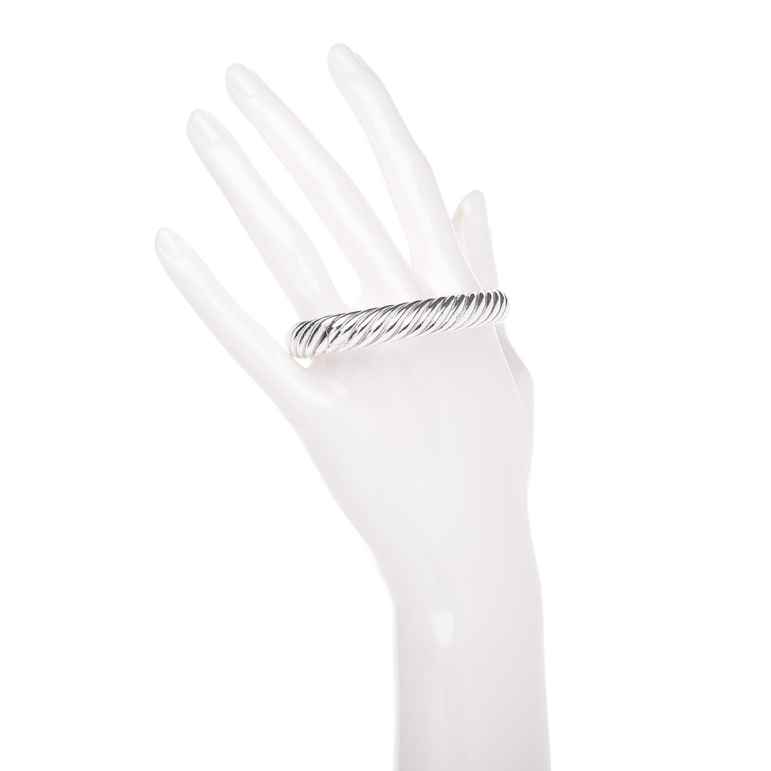 David Yurman Sterling Silver Sculpted Cable Bracelet 2 of 4