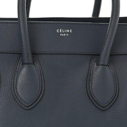 Celine Drummed Calfskin Mini Luggage Slate 8 of 11