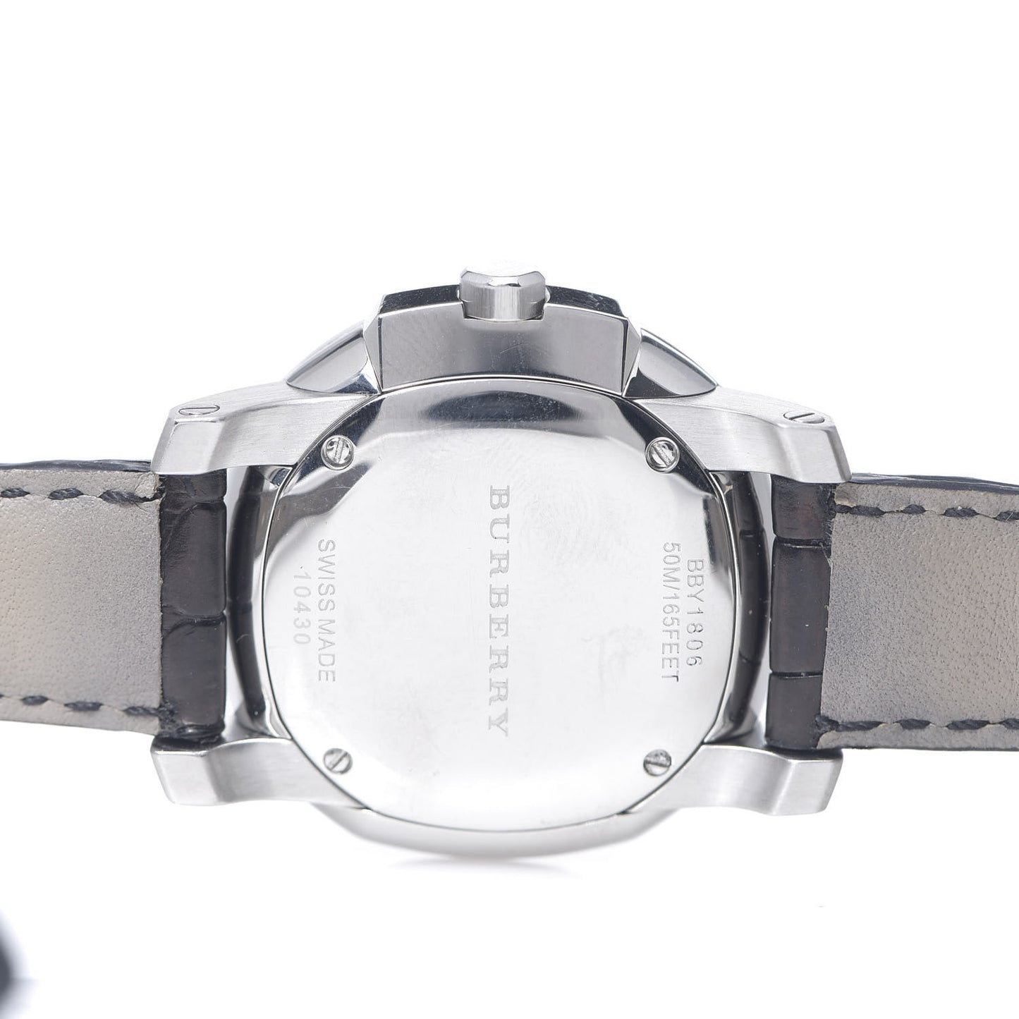Stainless Steel Alligator Diamond 34mm The Britain Quartz Watch BBY1806