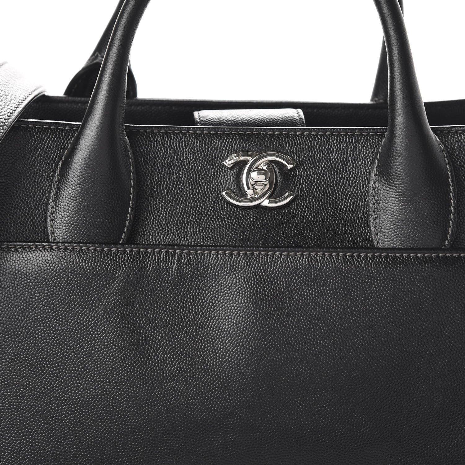 Chanel Caviar Cerf Executive Shopper Tote Black 10 of 10
