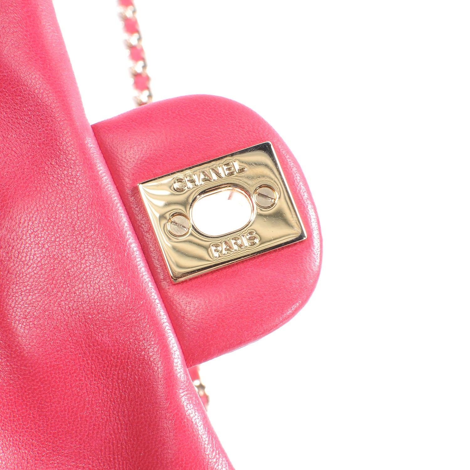 Chanel Lambskin Quilted Extra Mini Flap Heart Valentine Charms Red 7 of 8