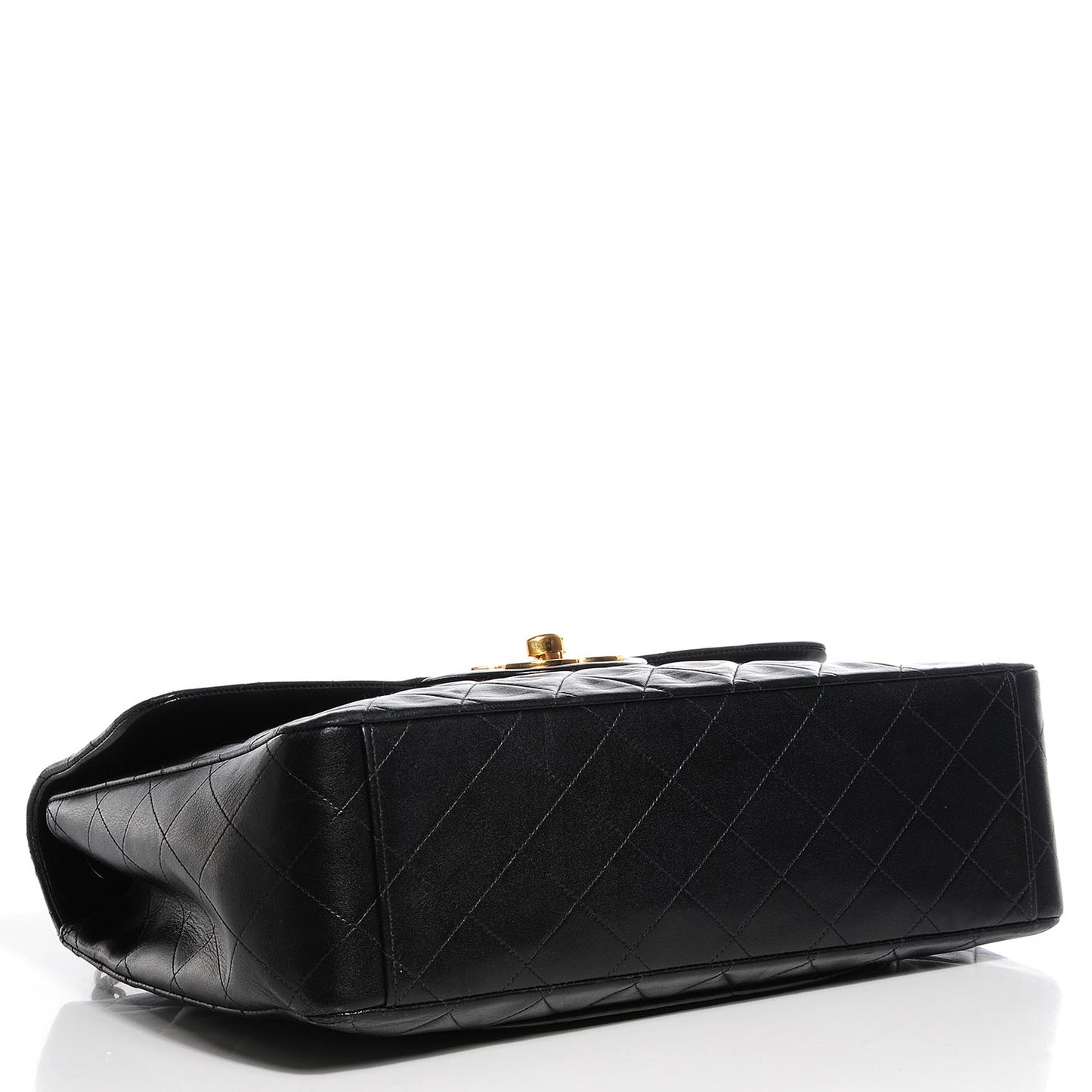 Lambskin XL Jumbo Flap Black