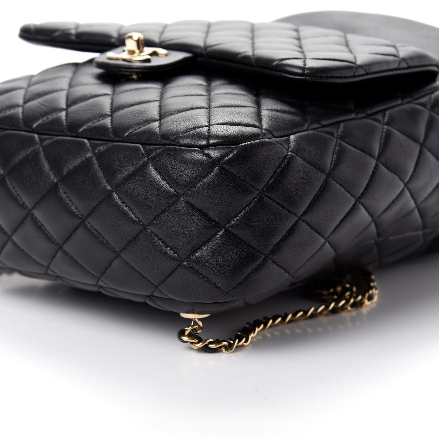 Lambskin Quilted Large In Seoul Backpack Navy