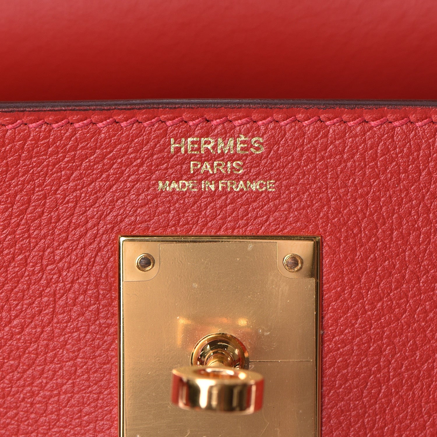 Hermes Evercolor Kelly Retourne 28 Rouge Casaque 24 of 39