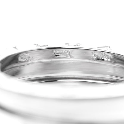 Bulgari 18K White Gold B.Zero1 4 Band Ring 57 8 5 of 6