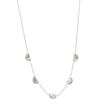 Tiffany Sterling Silver Elsa Peretti Five Bean Pendant Necklace 1 of 6