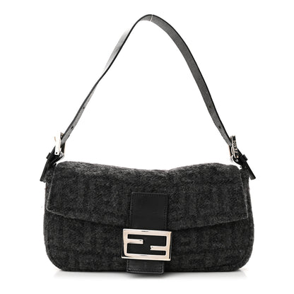 Fendi Wool Zucca Baguette Grey 1 of 13