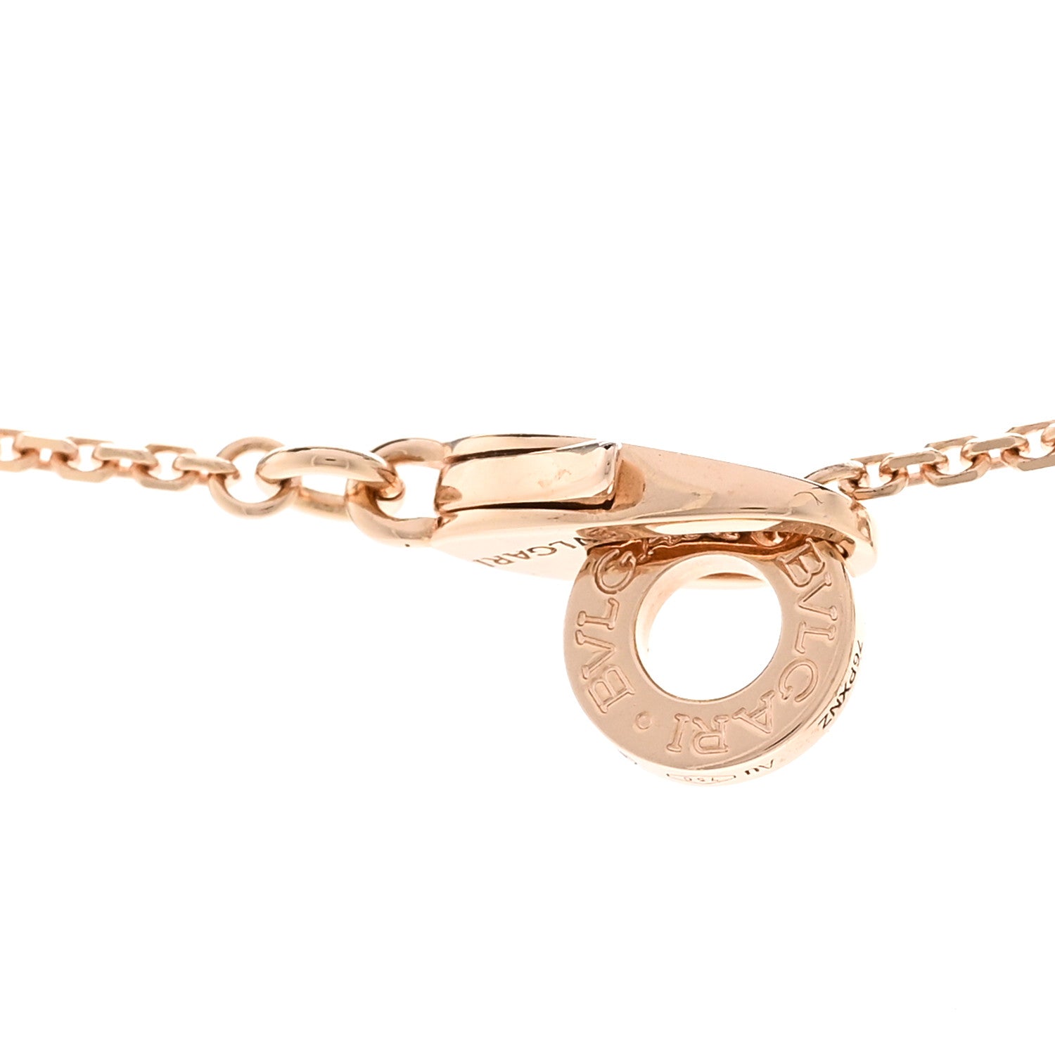 Bulgari 18K Rose Gold Diamond Mother of Pearl Small Divas' Dream Pendant Necklace 4 of 4