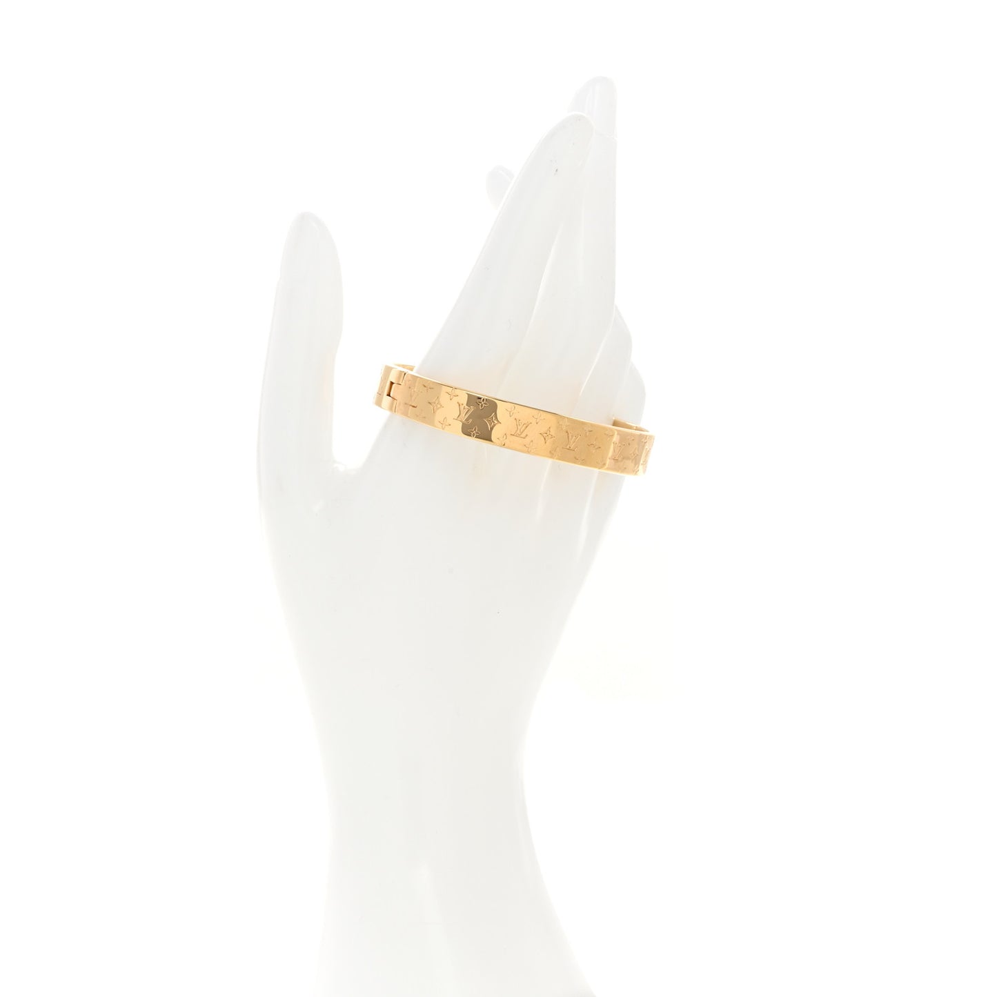 Brass Monogram Nanogram Cuff S Gold