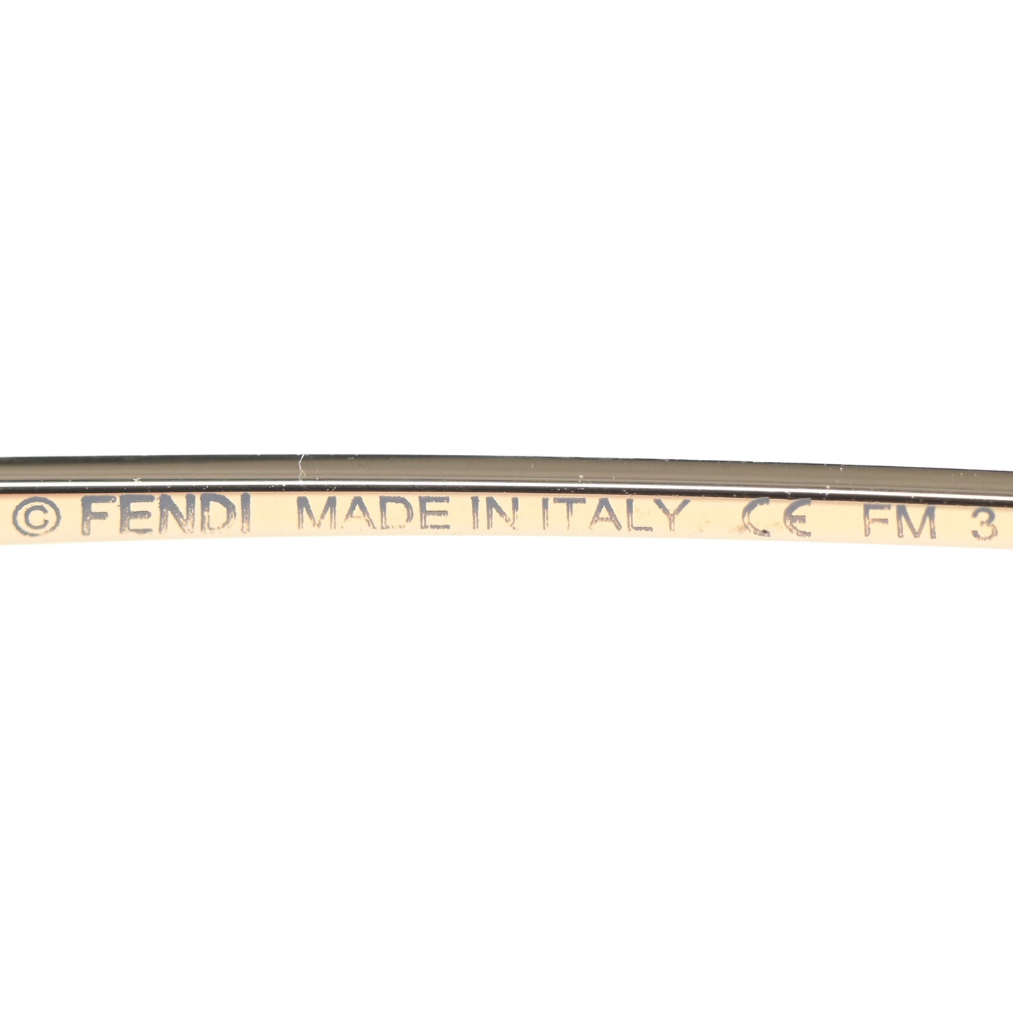 Metal Fendi Forever Aviator Sunglasses FF0406/S Gold
