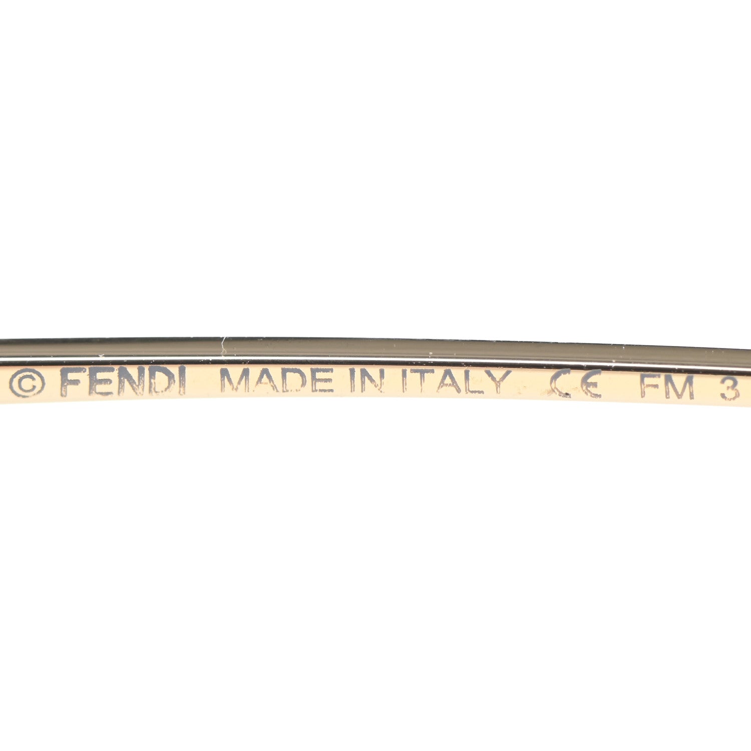 Fendi Metal Fendi Forever Aviator Sunglasses FF0406/S Gold 5 of 7