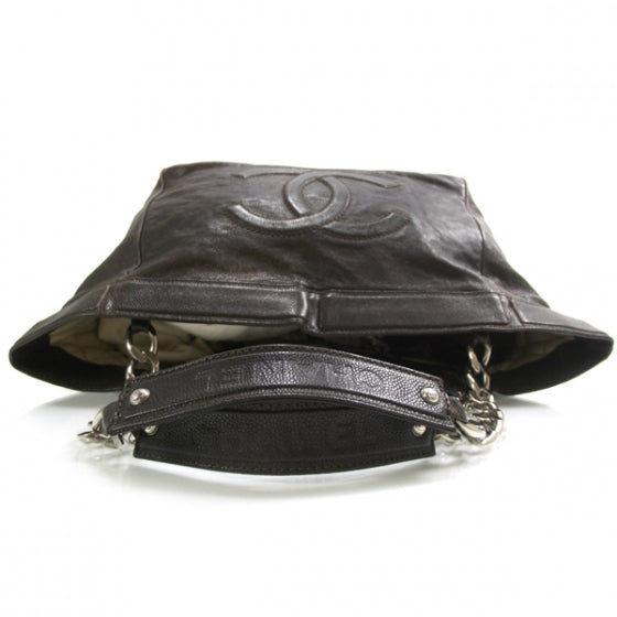 Caviar CC Shoulder Bag Brown