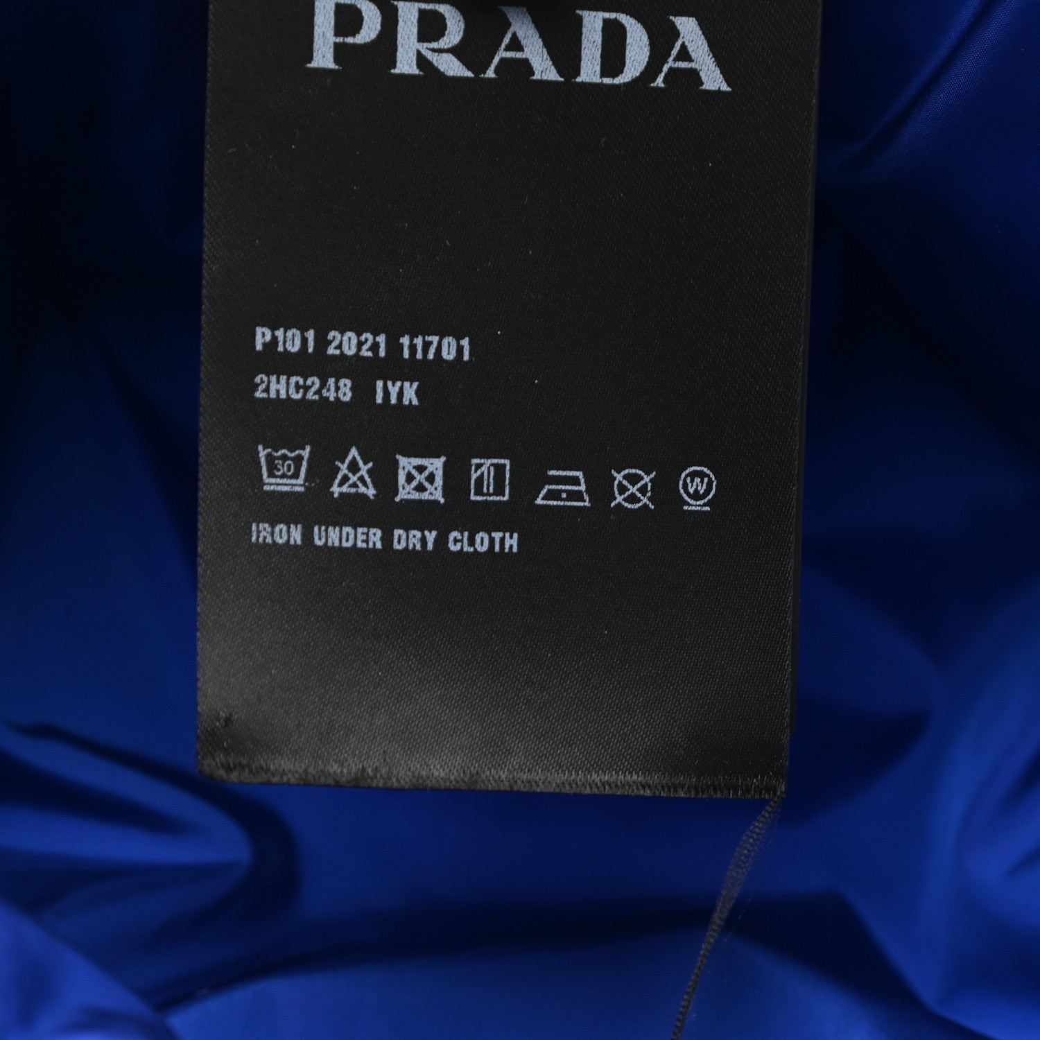 Prada Re-Nylon Metal Triangle Logo Padded Mens Bucket Hat XL Azzurro 8 of 8