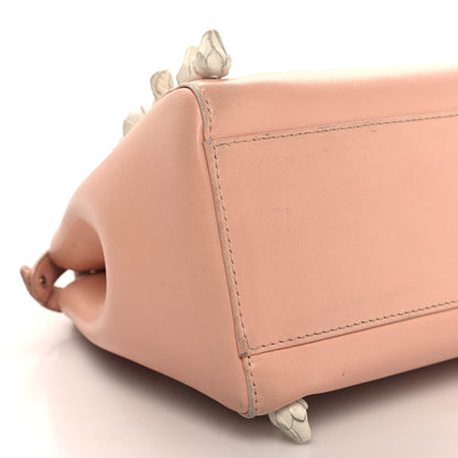 Fendi Nappa Rosebud Mini Peekaboo Iconic Satchel Baby Pink 9 of 11