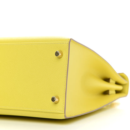 Hermes Epsom Kelly Sellier 28 Lime 9 of 10