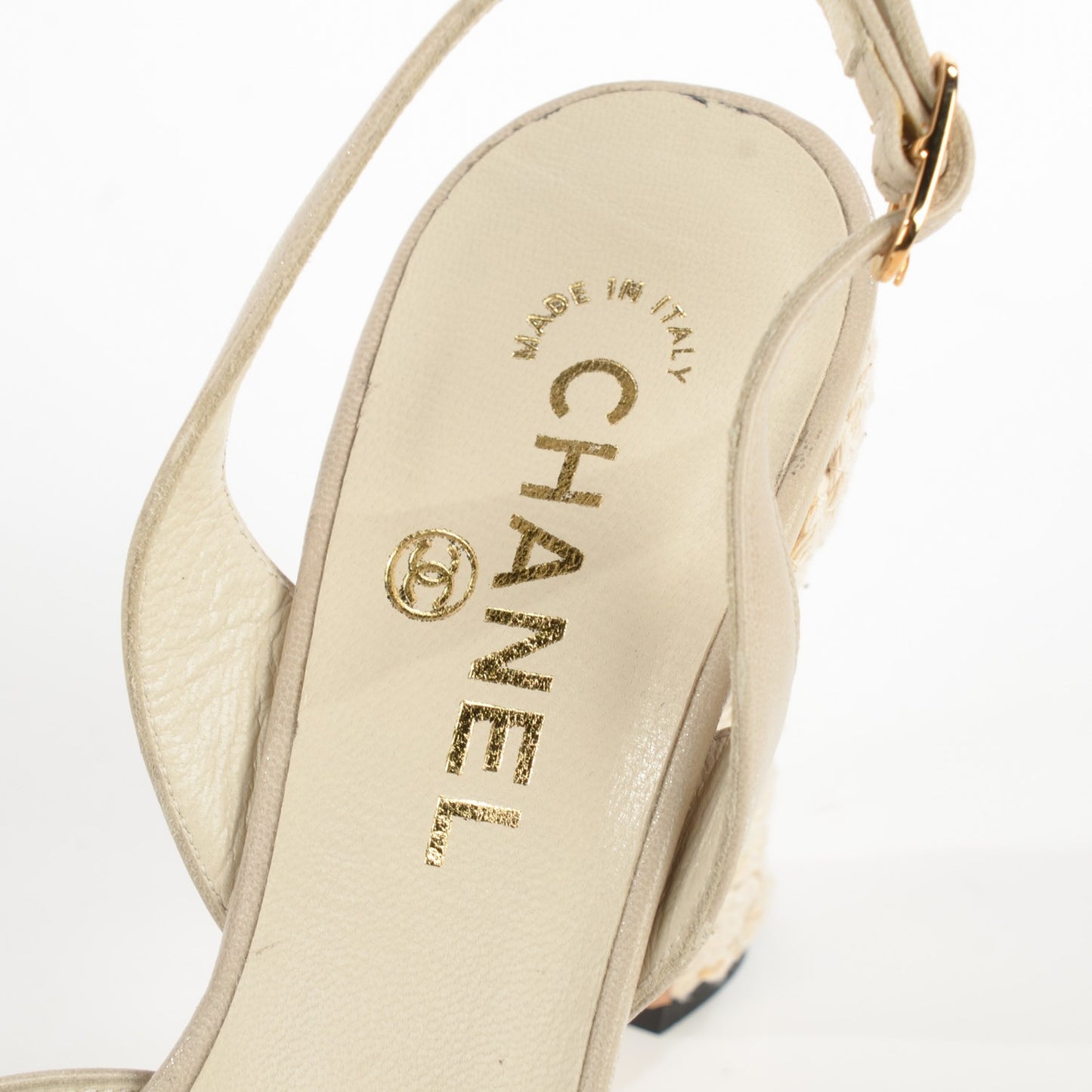 Glazed Lambskin Cap Toe Sling Back Pumps 38 Light Grey