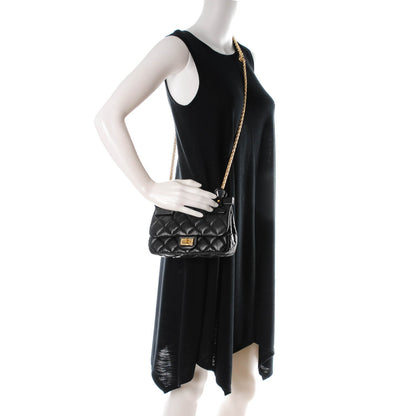 Chanel Aged Calfskin Quilted 2.55 Reissue Mini Hanger Flap Black 2 of 7