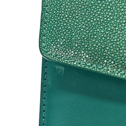 Bulgari Galuchat Calfskin Serpenti Forever Crossbody Bag Green 6 of 10