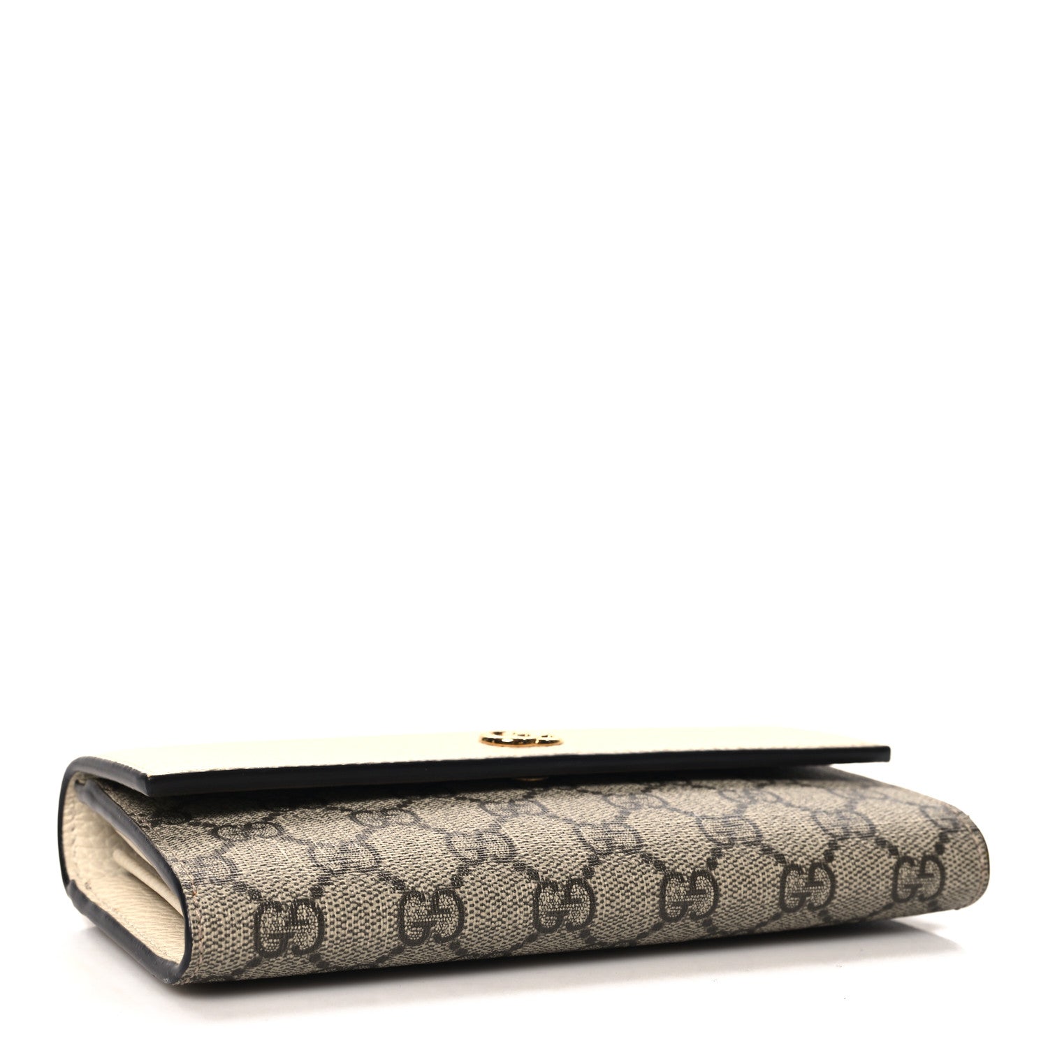 Gucci Dollar Calfskin GG Supreme Monogram GG Marmont Continental Wallet Mystic White Beige Ebony 4 of 8
