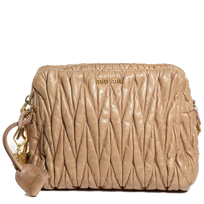 Miu Miu Nappa Matelasse Shoulder Bag Cammeo 1 of 9