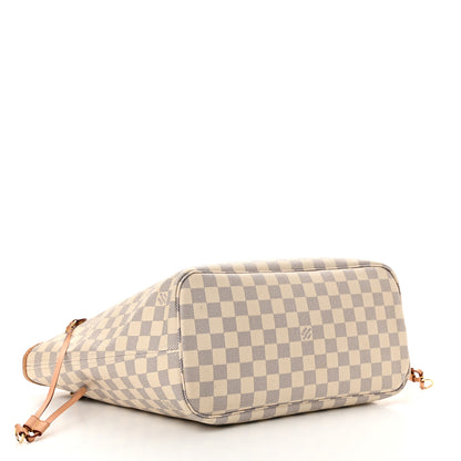 Louis Vuitton Damier Azur Neo Neverfull MM Rose Ballerine 4 of 14