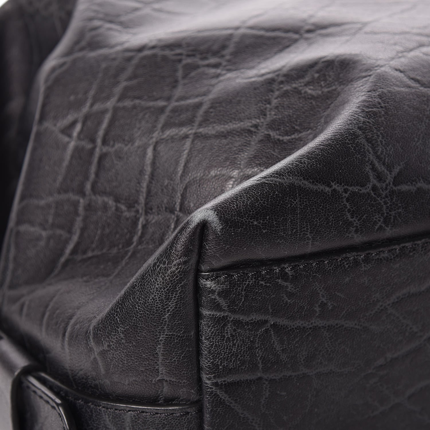 Givenchy Calfskin Elephant Embossed Medium Nightingale Black 10 of 13