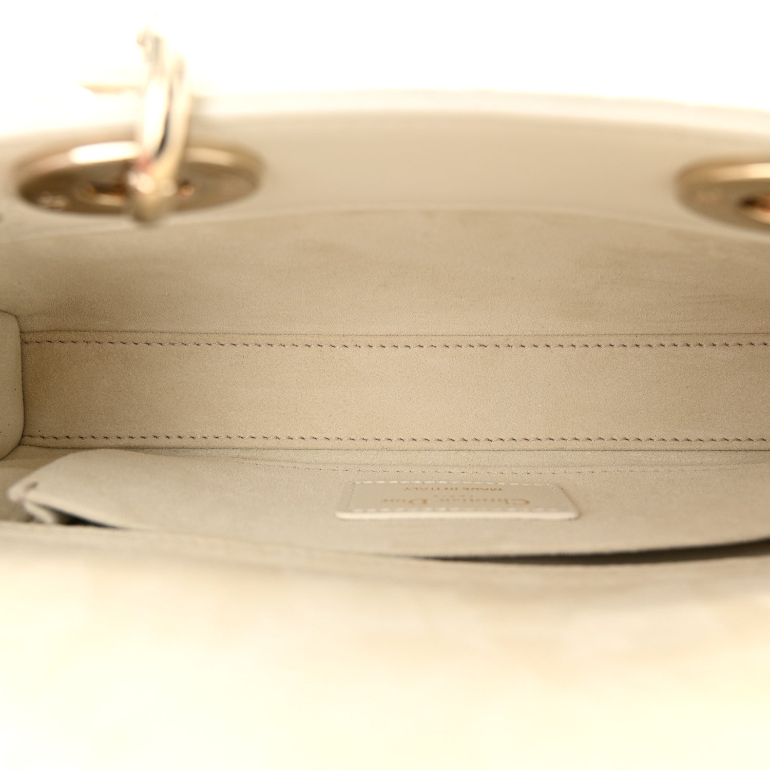 Christian Dior Lambskin Cannage Small Lady D-Joy Latte 5 of 10