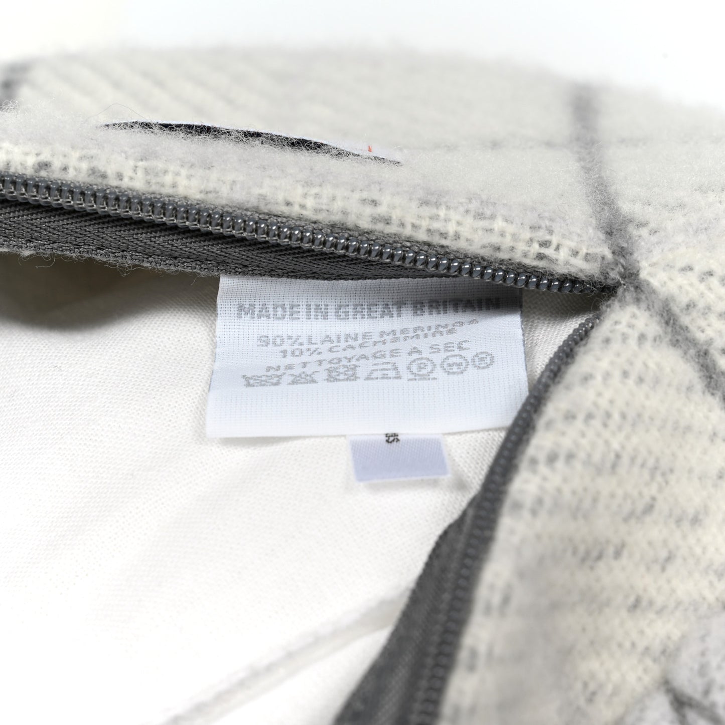 Wool Cashmere Avalon Cabriole Pillow Gris Perle