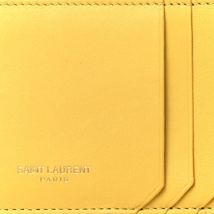 Saint Laurent Calfskin 5 Fragments Card Holder Sunflower 7 of 7