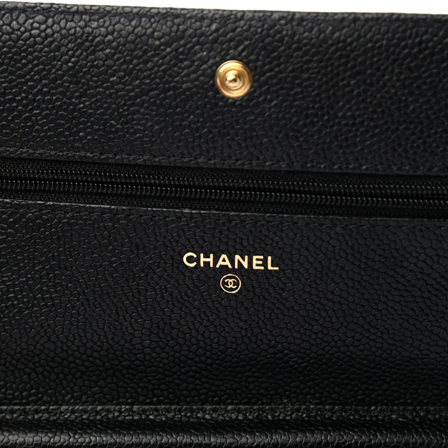 Chanel Caviar Quilted Boy Wallet On Chain WOC Black 6 of 8