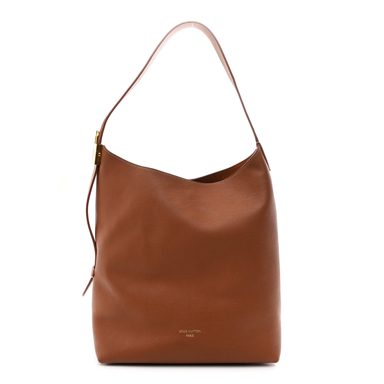 Louis Vuitton Grained Calfskin Low Key Hobo MM Cognac 1 of 10
