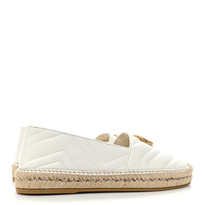Gucci Nappa Matelasse GG Marmont Espadrilles 40.5 Great White 4 of 14