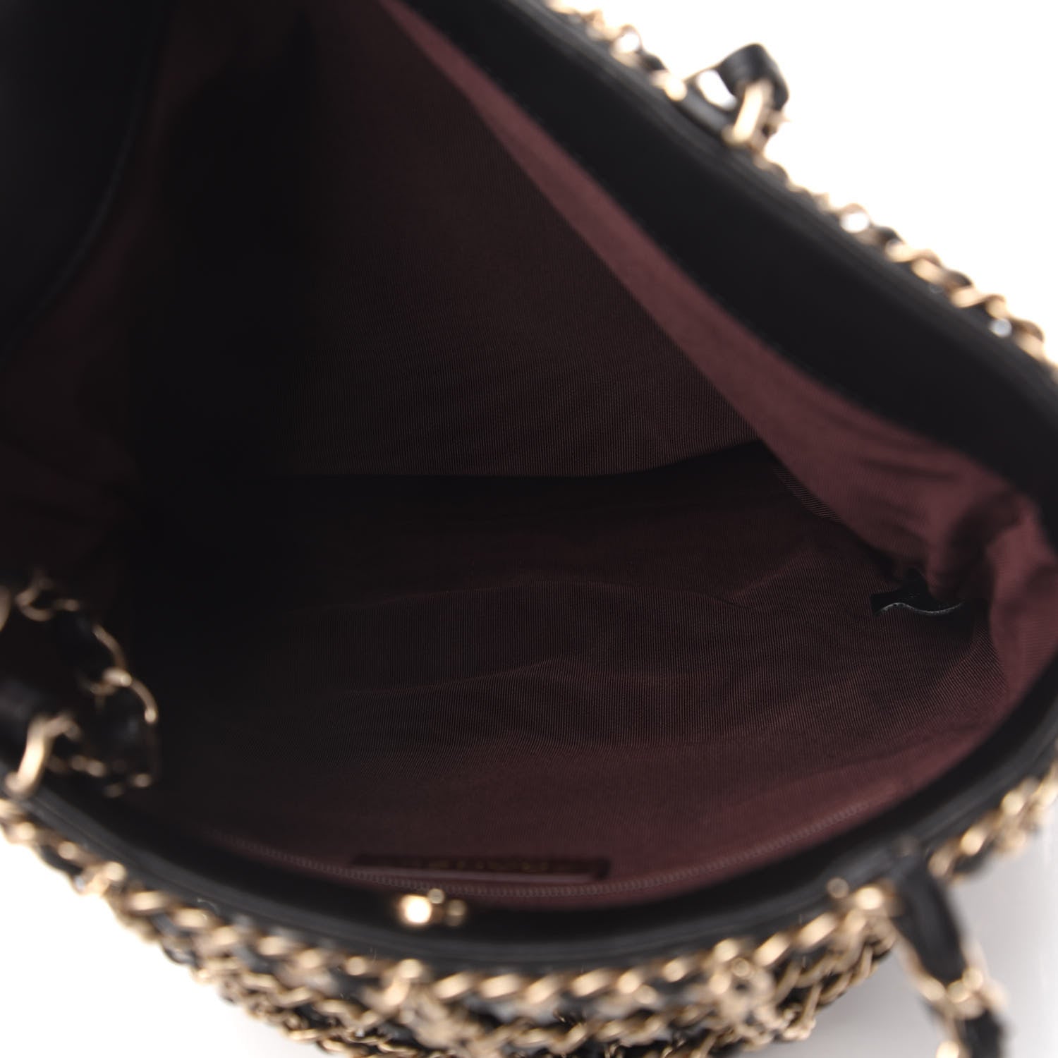 Chanel Lambskin Large Shopping Chain Tote Black 5 of 10