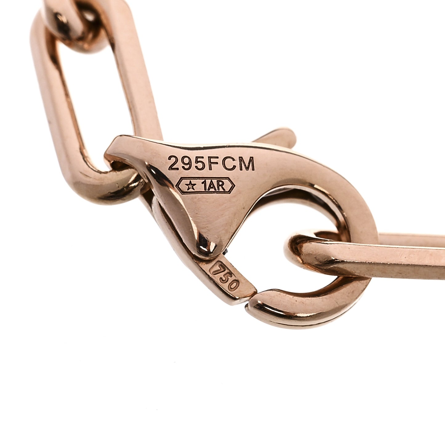 18K Pink Gold Small Santos de Cartier Link Chain Bracelet