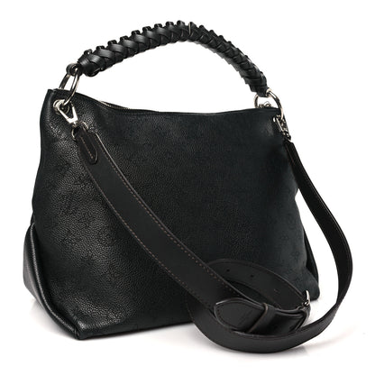 Louis Vuitton Mahina Beaubourg Hobo MM Black 3 of 10