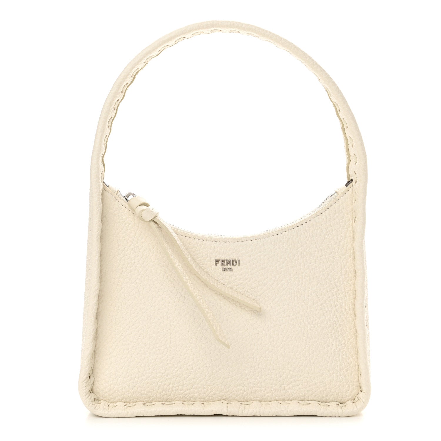 Fendi Cuoio Roma Sellerissima Nappa Sintetica Tape Stitch Mini Fendessence Shoulder Bag White 1 of 12