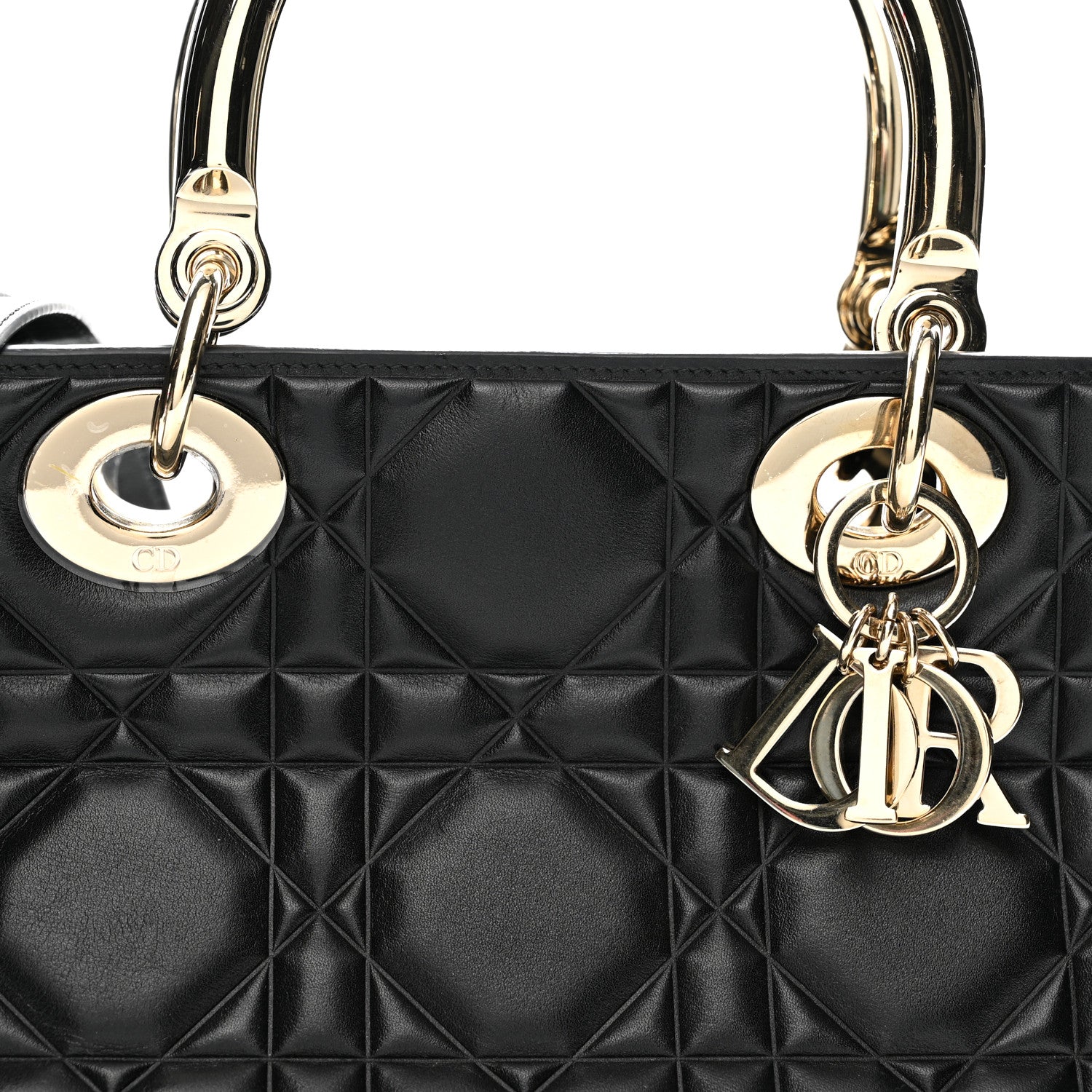 Christian Dior Lambskin Cannage The Lady 95.22 Black 7 of 10