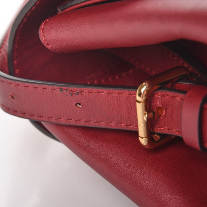 MCM Calfskin Top Handle Satchel Red 9 of 16