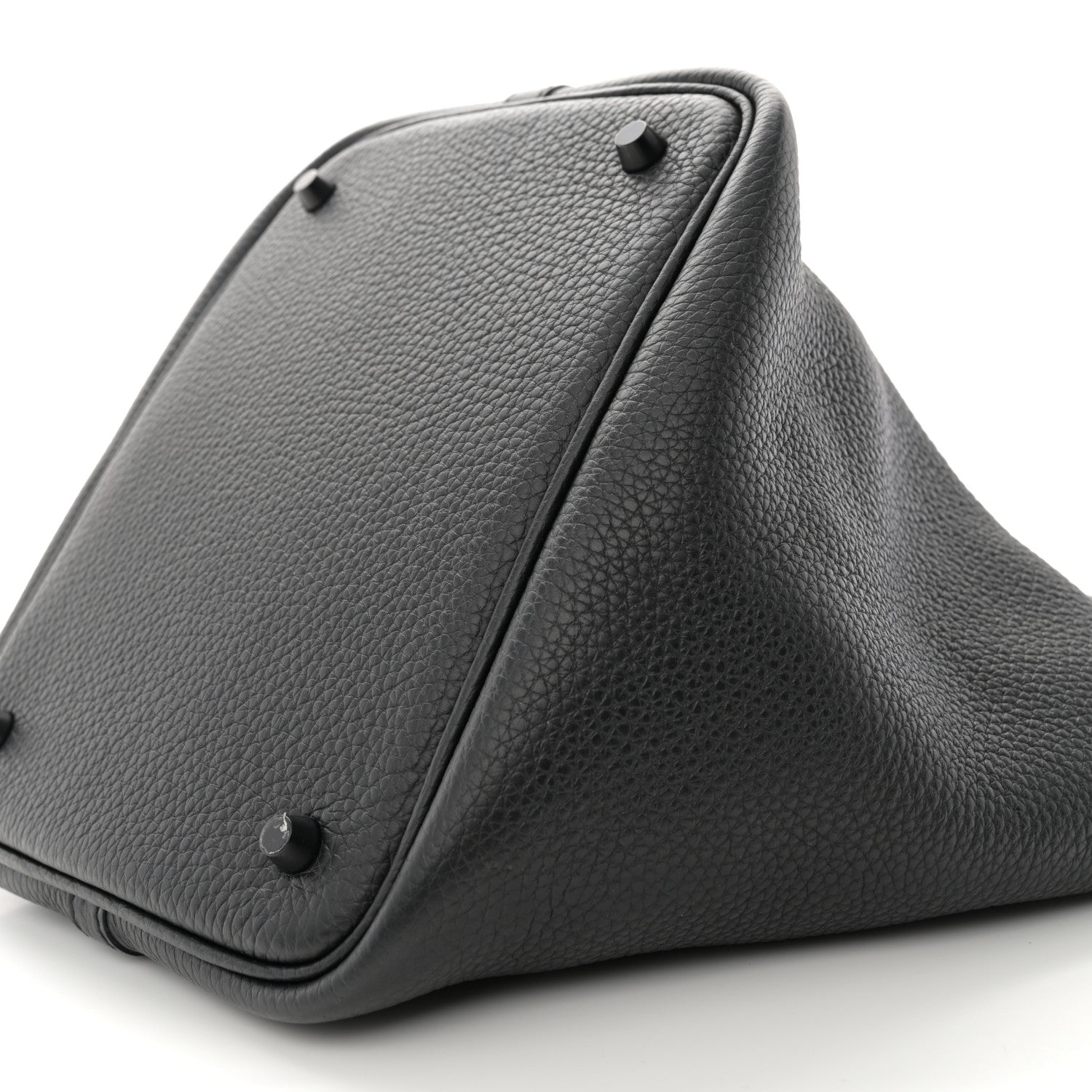 Hermes Taurillon Clemence Monochrome Picotin Lock 22 MM Black 10 of 11