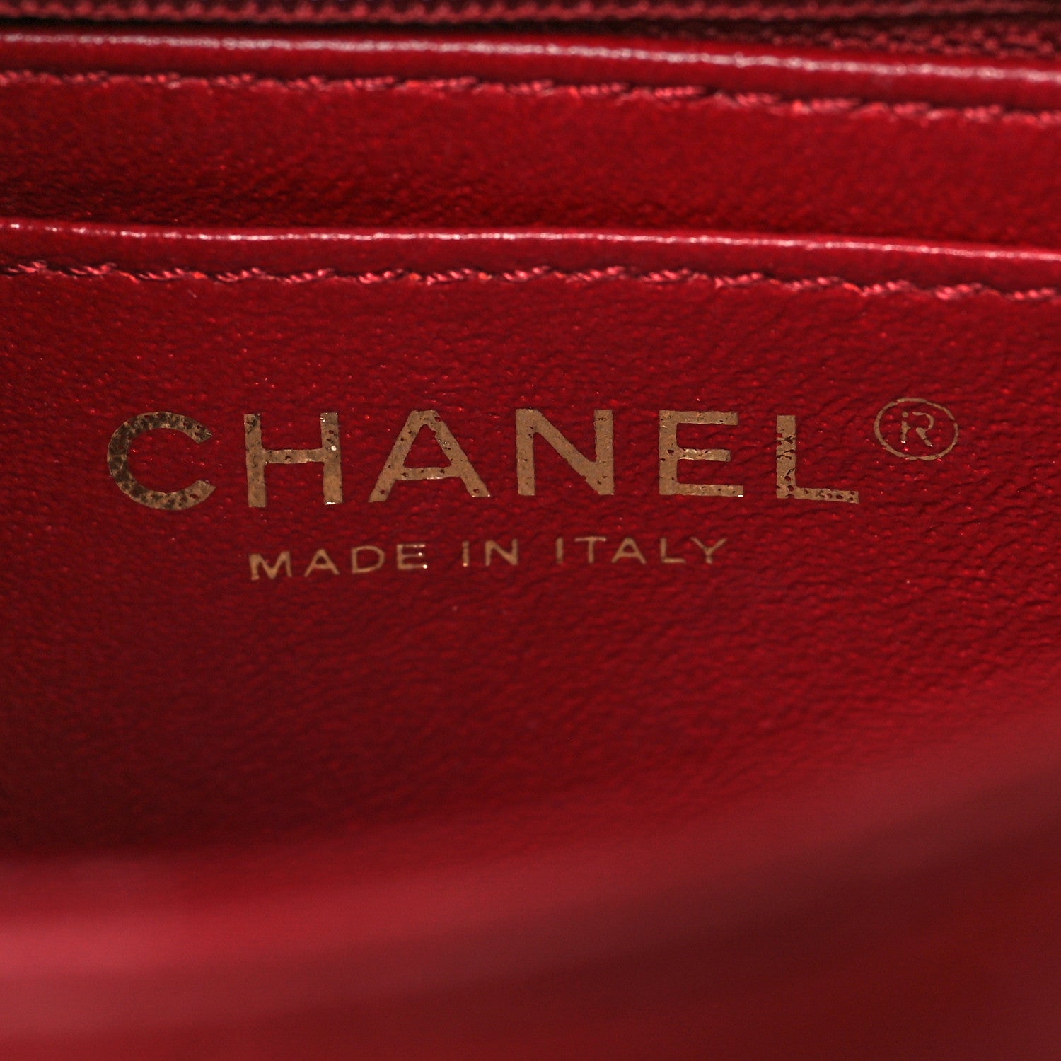 Chanel Lambskin Reverse Chevron Quilted Mini Round Top Handle Flap Red 6 of 13