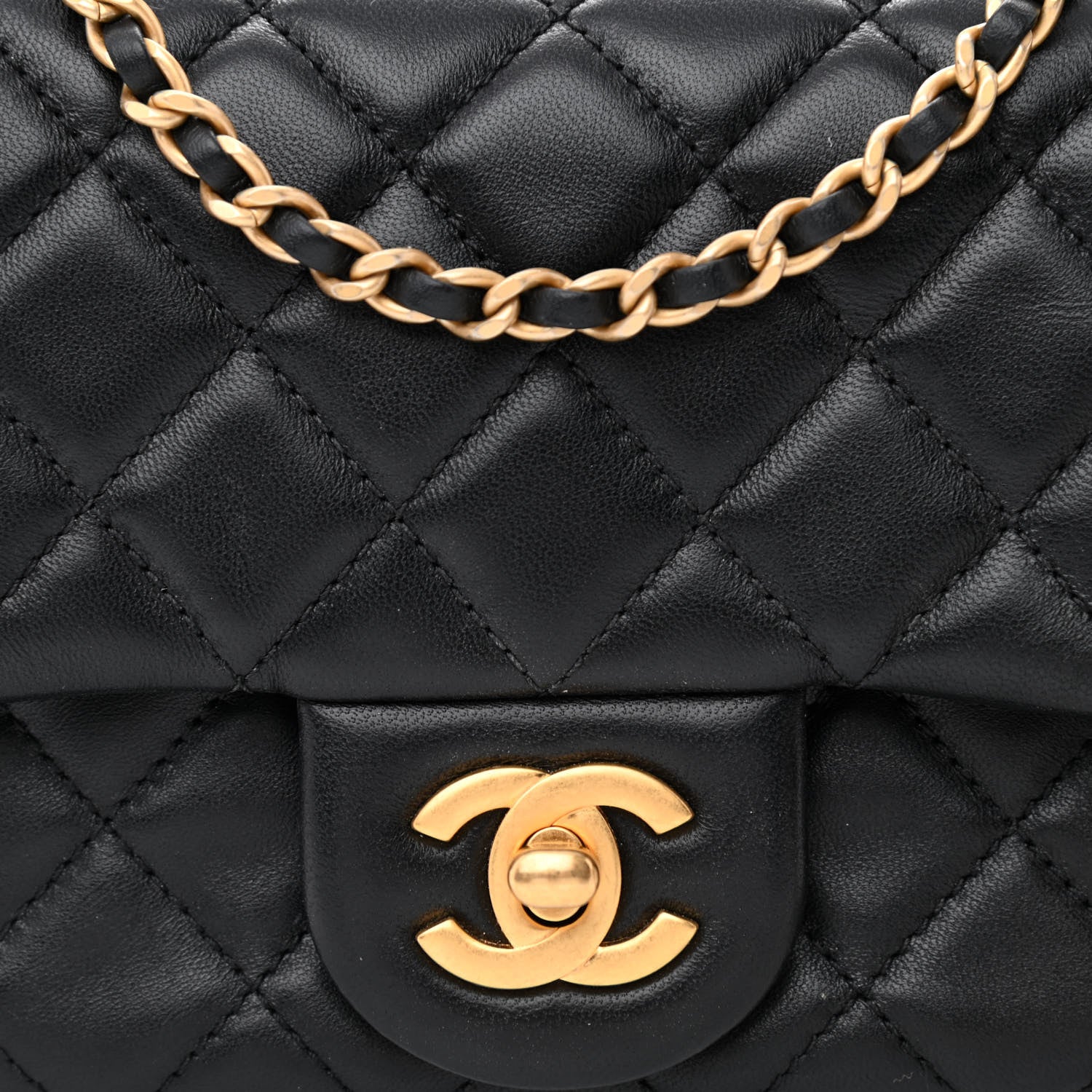 Chanel Lambskin Quilted Mini Pearl Crush Flap Black 8 of 11