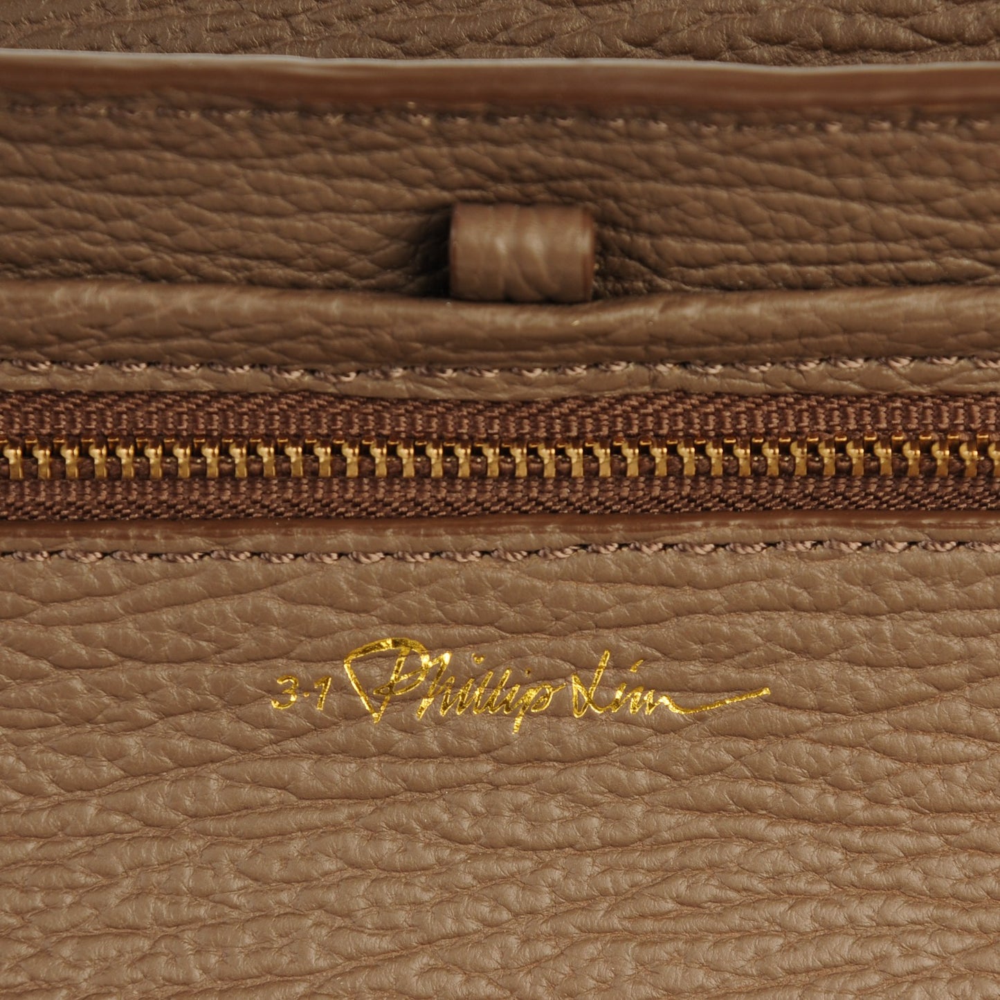 3.1 Textured Calfskin Medium Pashli Satchel Taupe