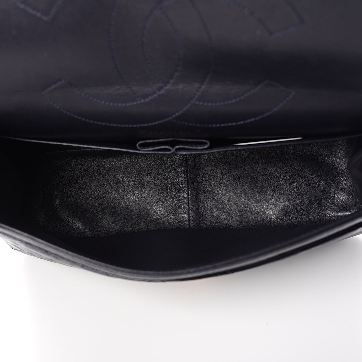 Aged Calfskin Quilted 2.55 Reissue 227 Flap Navy Blue
