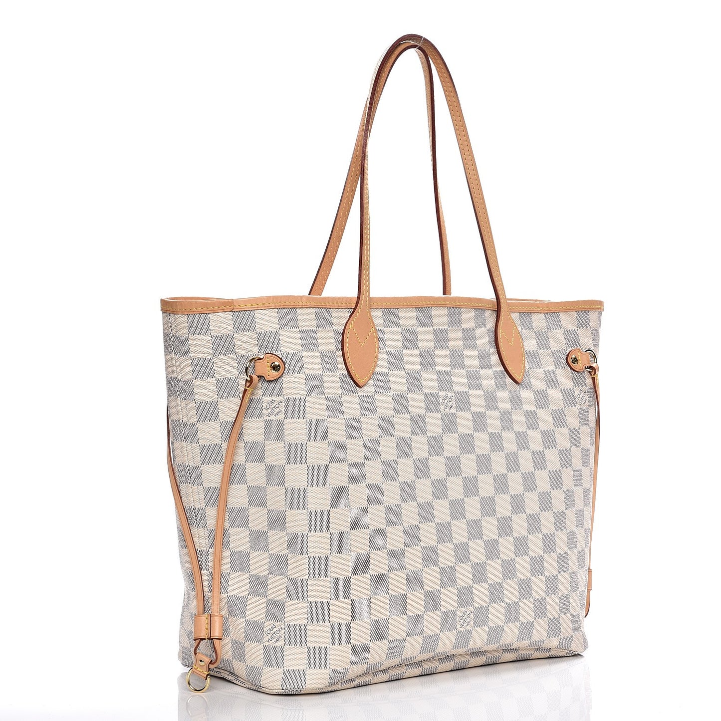 Damier Azur Neo Neverfull MM Rose Ballerine