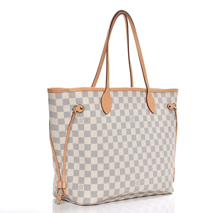 Louis Vuitton Damier Azur Neo Neverfull MM Rose Ballerine 3 of 10