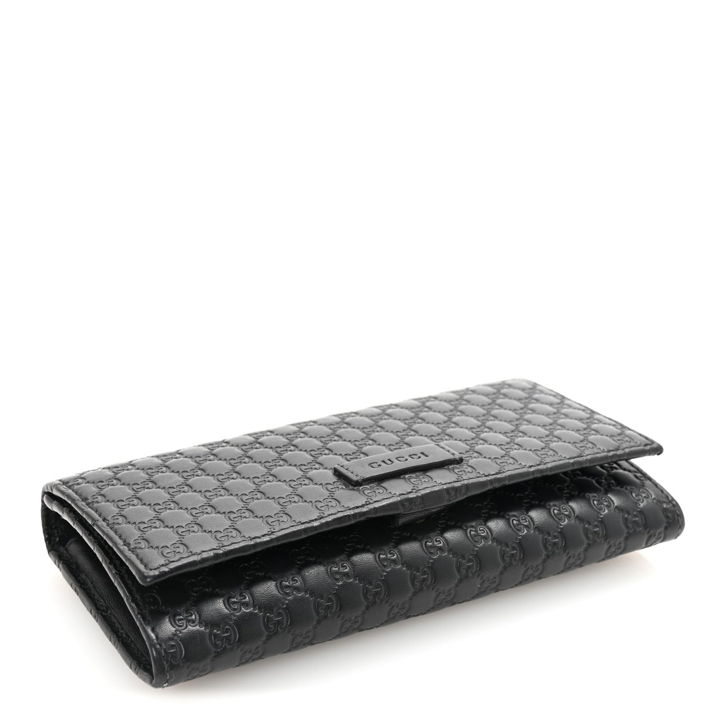 Soft Microguccissima Continental Wallet Black