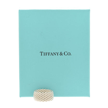 Tiffany Sterling Silver Somerset Mesh Ring 49 5 5 of 5