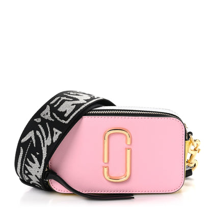 Marc Jacobs Saffiano Small Snapshot Camera Bag Baby Pink Multicolor 1 of 11