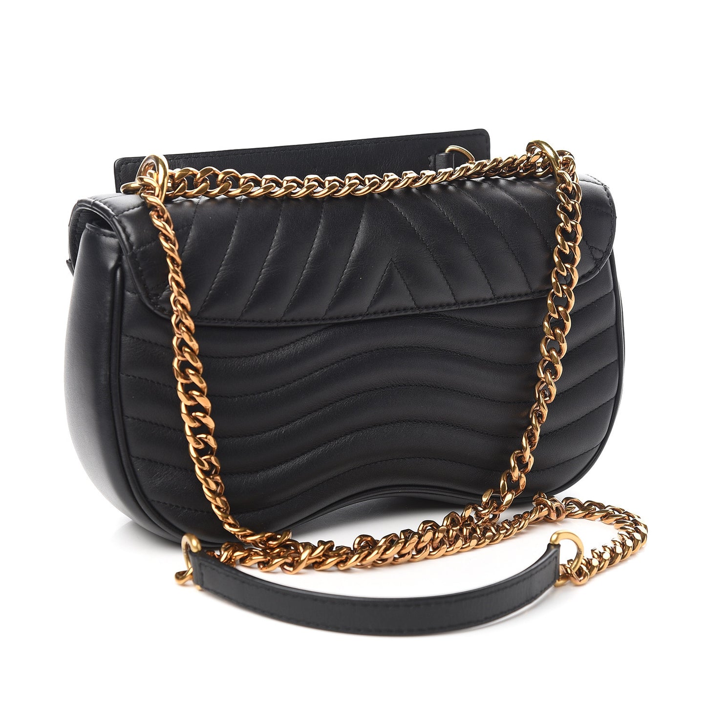 Calfskin New Wave Chain MM Black