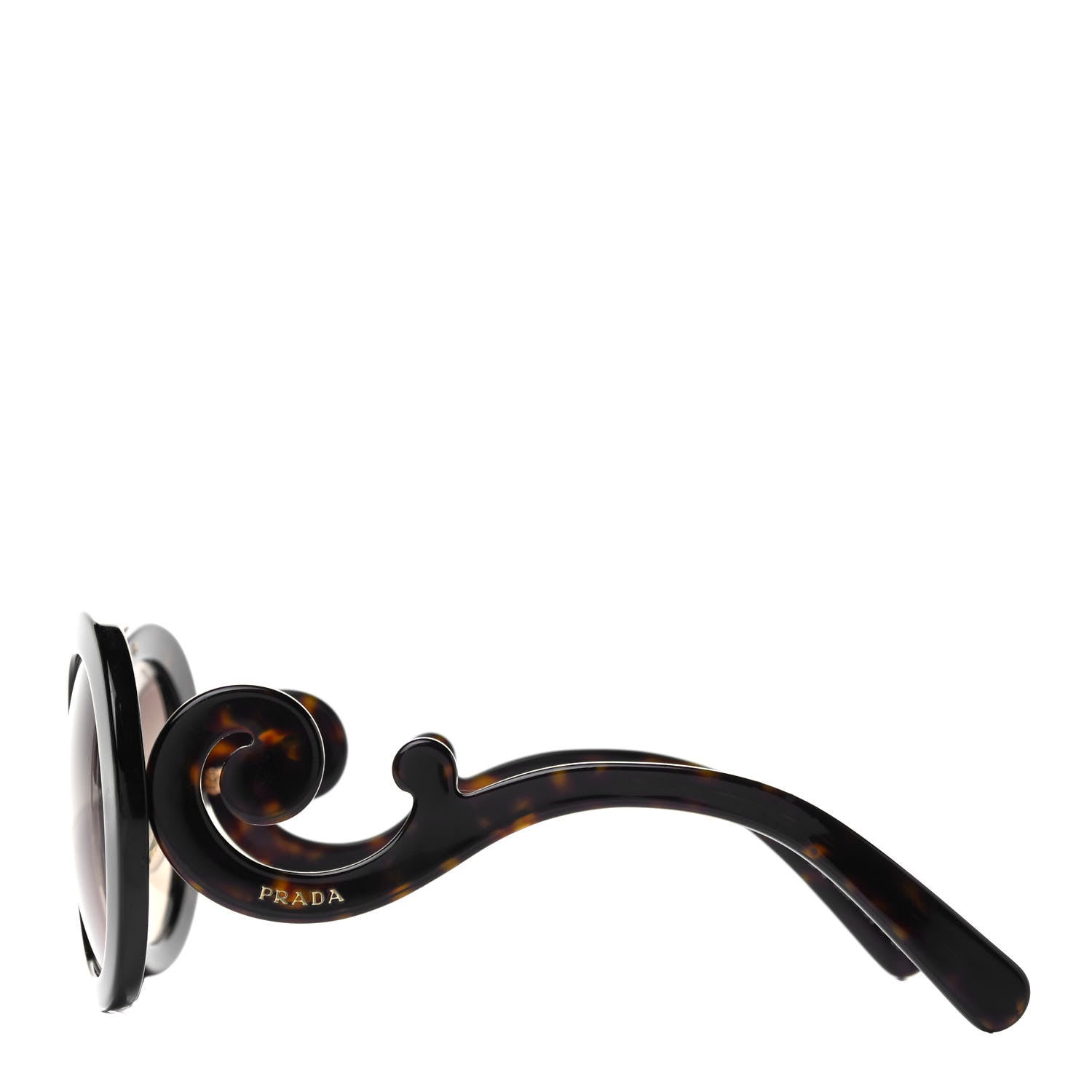 Prada Baroque Sunglasses SPR 13S Havana 3 of 8